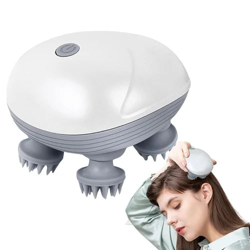 Smart Electric Scalp Massager – Waterproof Head & Body Stress Relief Tool
