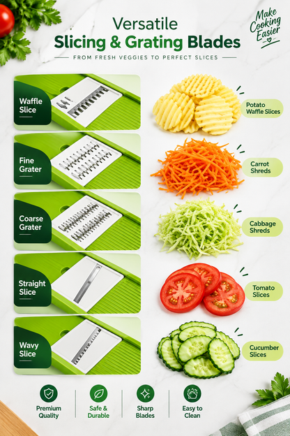 4-in-1 Multifunctional Mandoline Vegetable Slicer & Grater