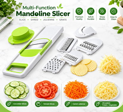 4-in-1 Multifunctional Mandoline Vegetable Slicer & Grater